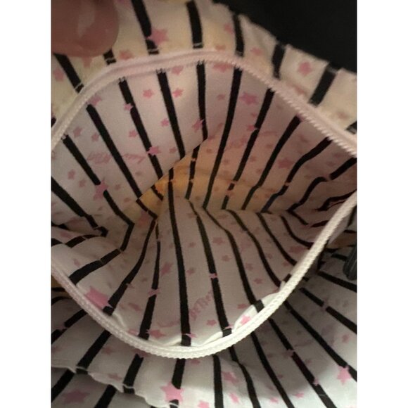 Betsey Johnson Shoulder Bag With Faux Fur Handle Adjustable Strap & Gold Hardwar - Picture 11 of 13